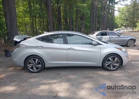 2014 Hyundai Elantra Limited from USA, damaged, VIN 5NPDH4AE3EH485174
